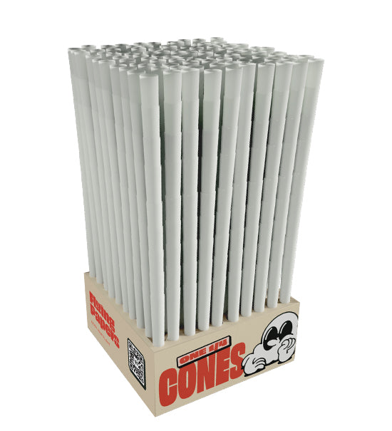 Flying Papers 84mm Classic 1 1/4 Sized Pre Rolled Organic White Cones 1200/Box