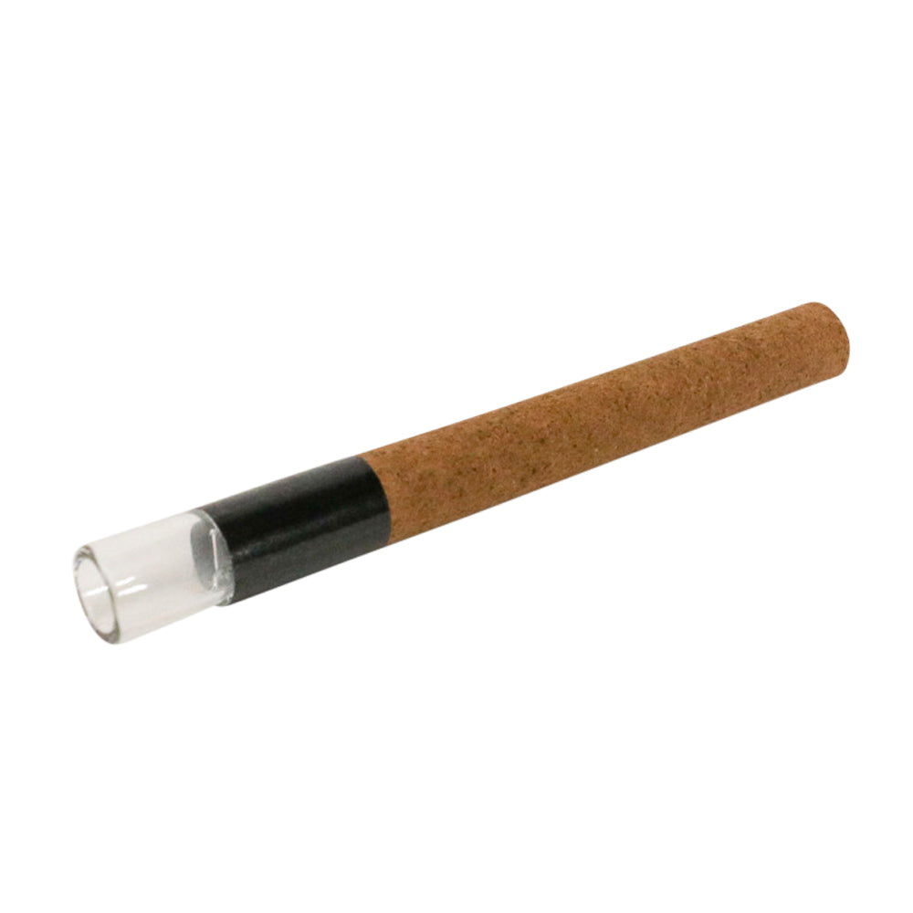 Custom Cones USA King Size 109mm Pre Rolled Tubes w/ Glass Filter Tip Brown Hemp Wrap 100/Box