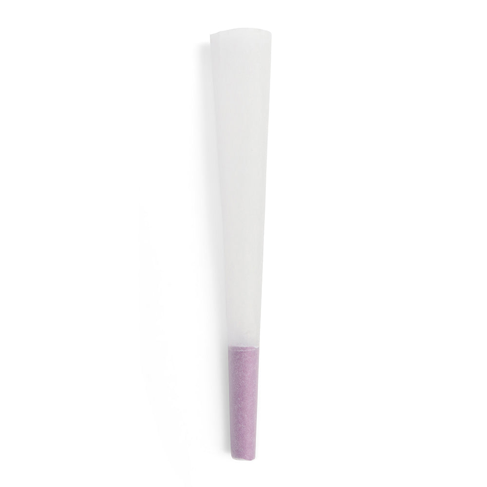 Custom Cones USA King Size 109mm Pre Rolled Cones w/ Purple Filter Tip Refined White Paper 800/Box