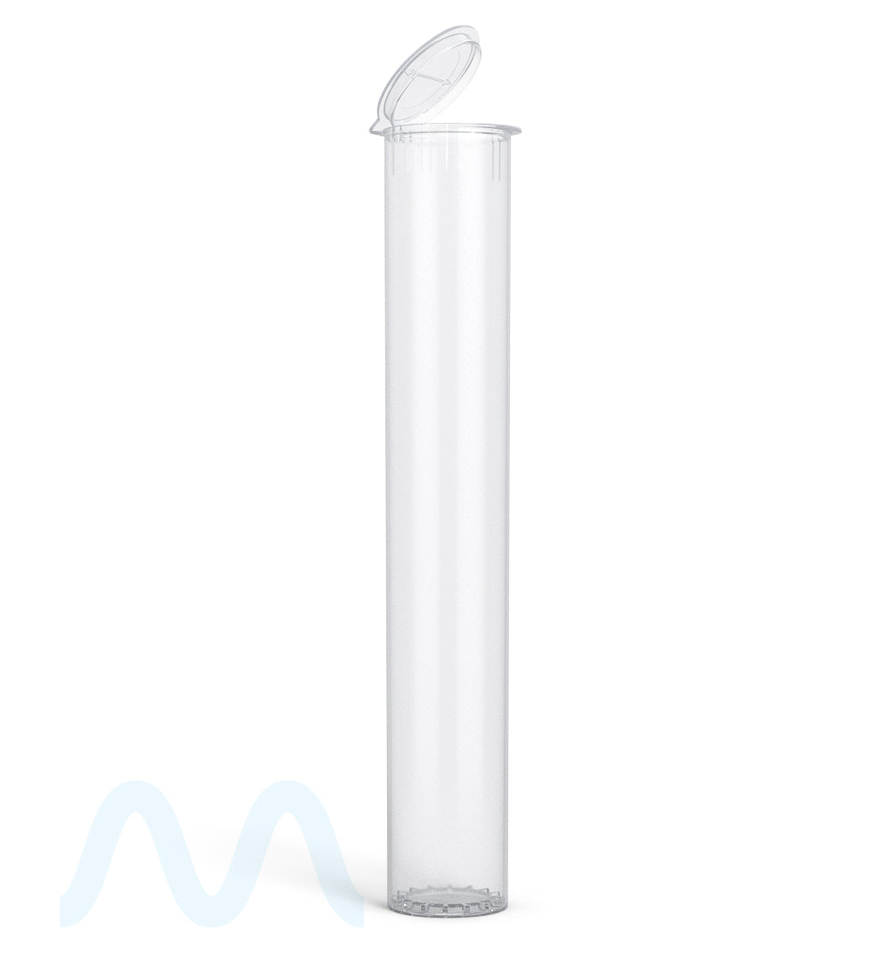 116mm Child Resistant King Size Pop Top Transparent Plastic Clear USA Pre-Roll Tubes 1000/Count