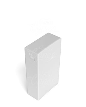 Child Resistant & Sustainable Biodegradable Pinch 'N Flip Edible & Pre-Roll White Plastic Joint Case 130/Box - 3