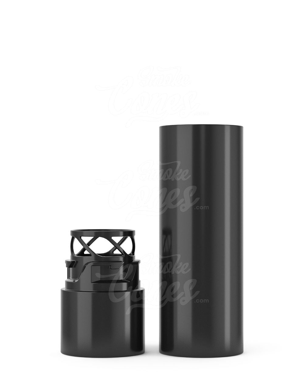 84mm Pollen Gear KAPSŪLA Child Resistant Push Down & Turn Plastic Caps for Vape Tube - Black - 1450/Box