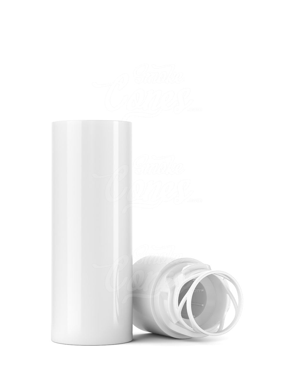 84mm Pollen Gear KAPSŪLA Child Resistant Push Down & Turn Plastic Caps for Vape Tube - White - 1450/Box