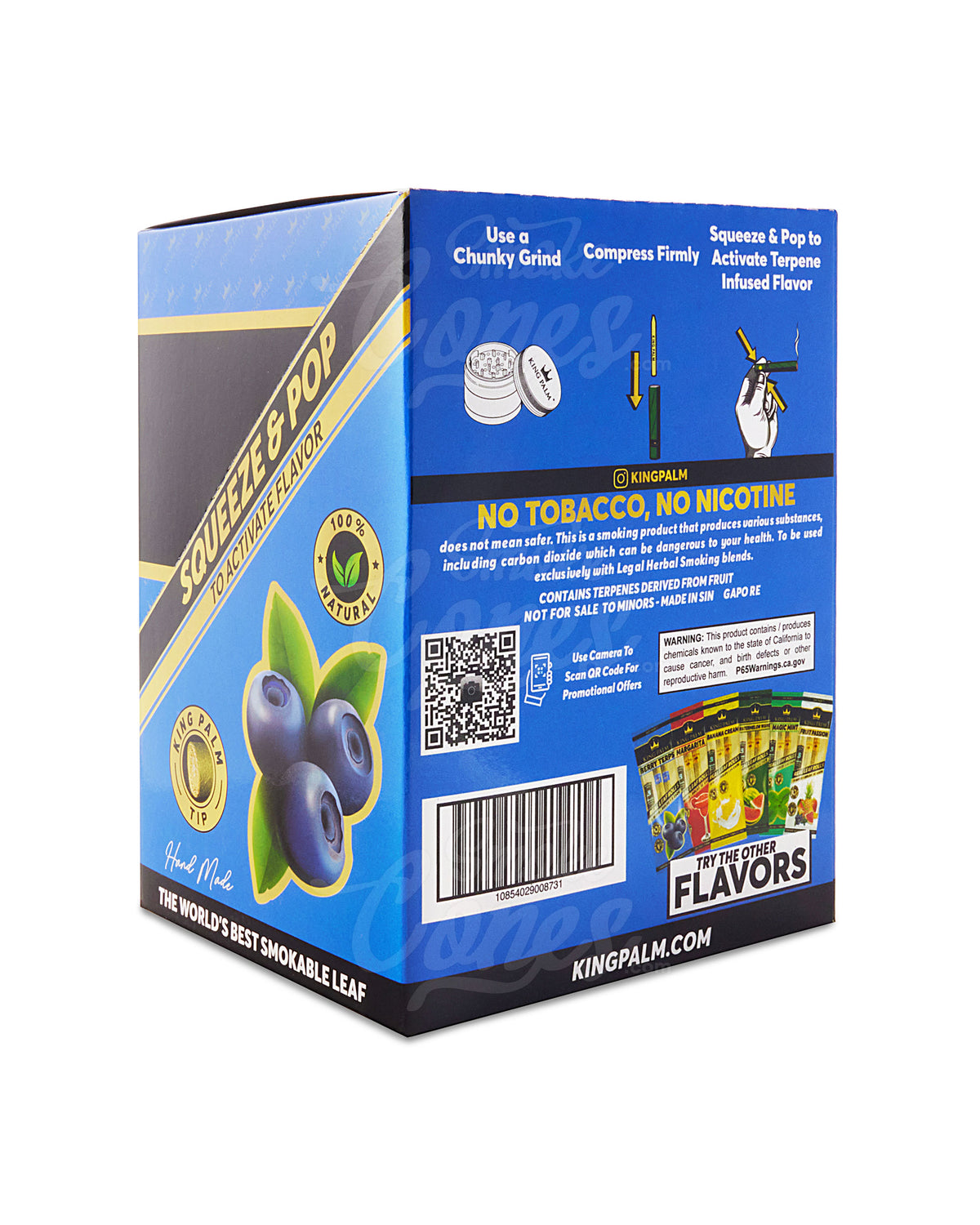 King Palm Berry Terps Flavored Mini Rolls 2 Packs 20/Box - 2