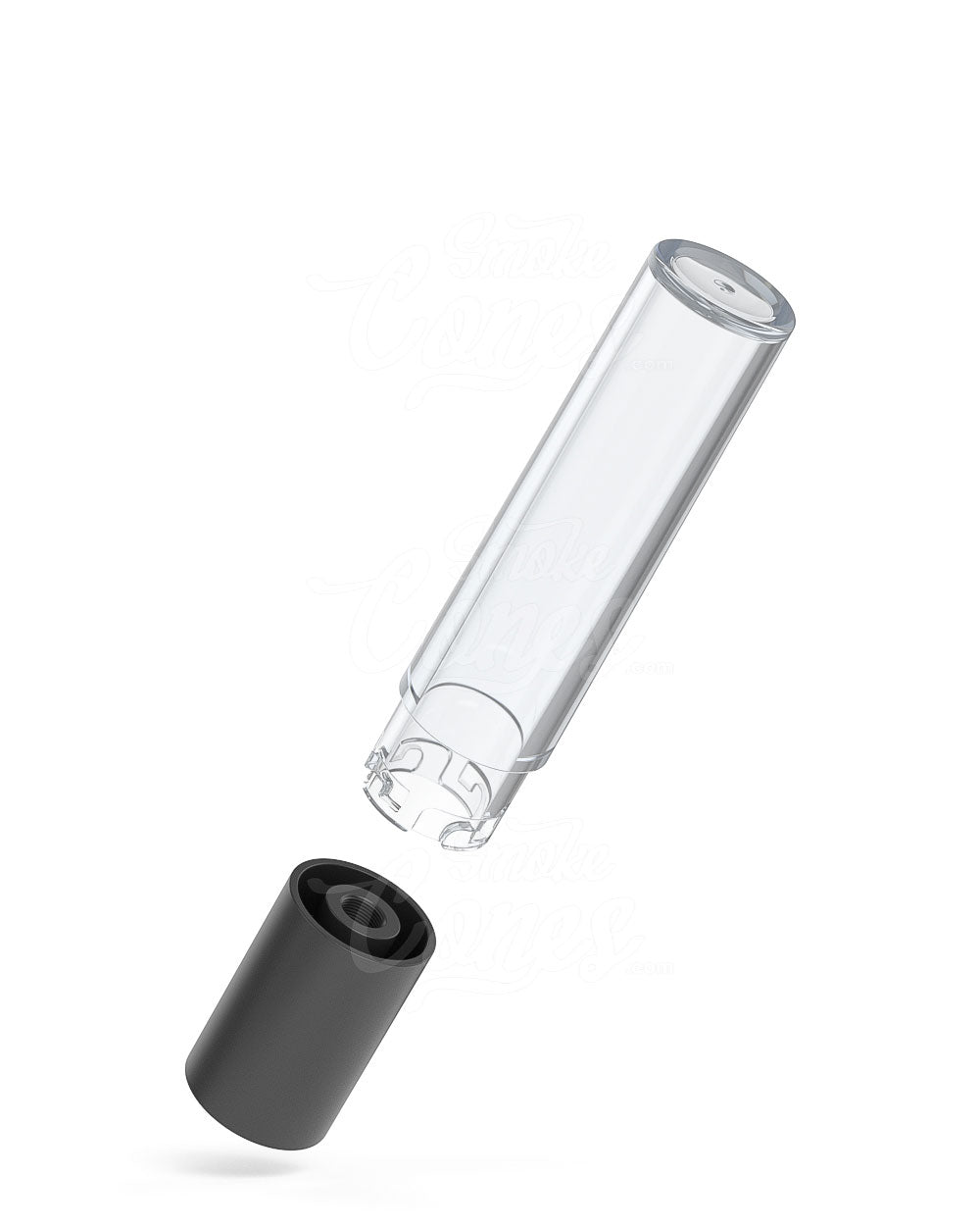 35mm Pollen Gear Five10 Child Resistant Flat Vape Cartridge Tube Base - Matte Black - 1400/Box - 7