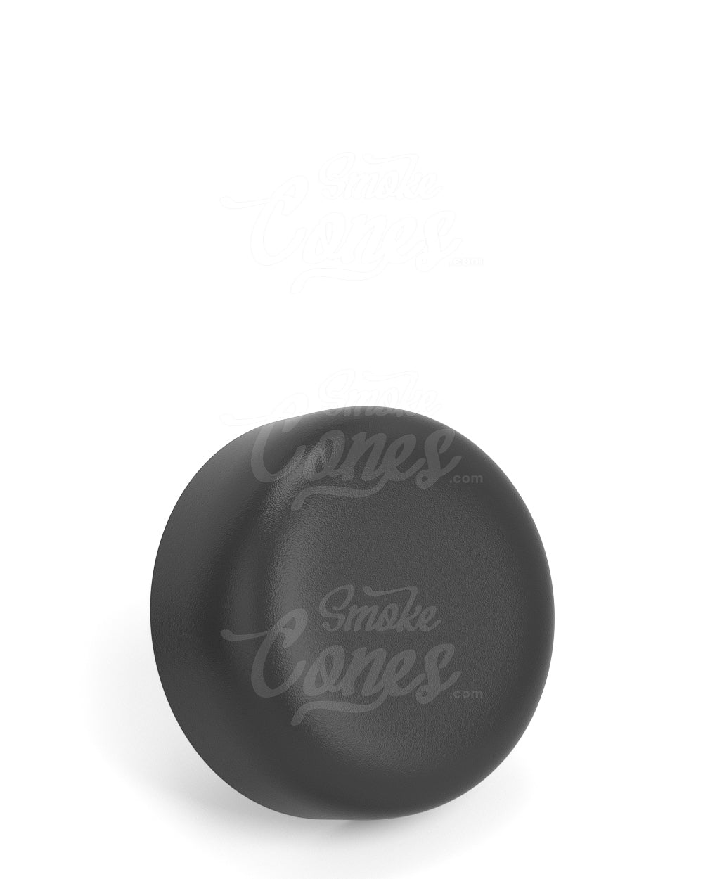 53mm Dome Push and Turn Child Resistant Plastic PCR Caps With Foam Liner - Matte Black - 120/Box