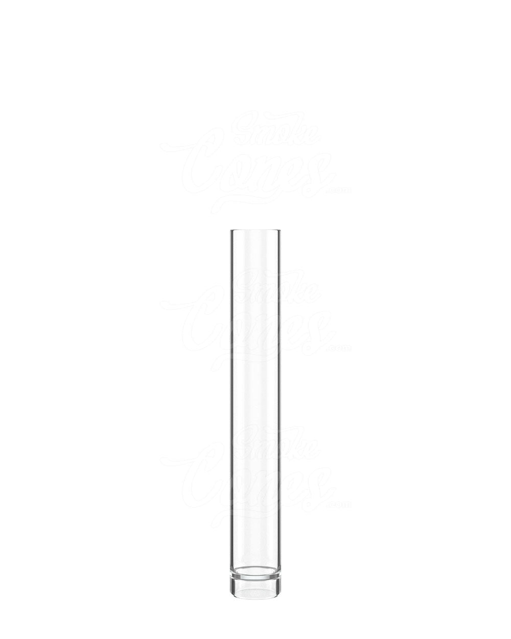 86mm Buttonless Clear Plastic Vape Cartridge Tube w/ Black Cap 500/Box - 1