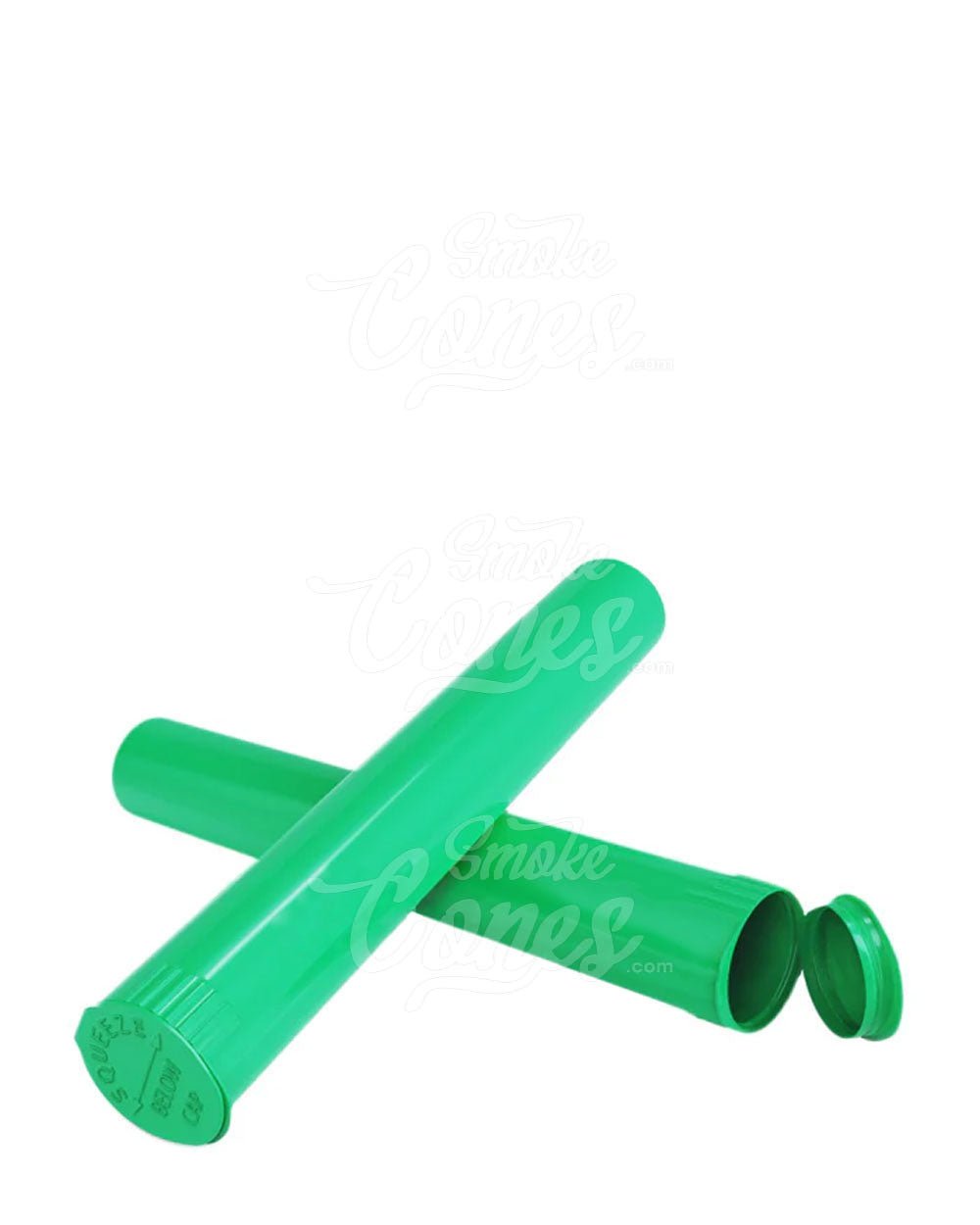 116mm Green Translucent Child Resistant Pop Top Pre-Roll Tubes 1000/Box - 4