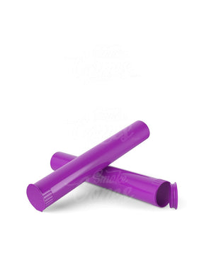 116mm Child Resistant King Size Pop Top Opaque Purple Plastic Pre-Roll Tubes 1000/Box - 7