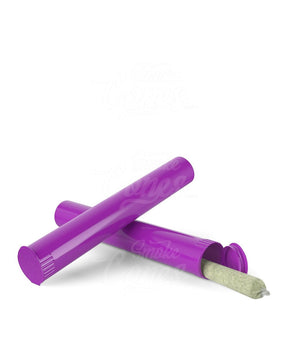116mm Child Resistant King Size Pop Top Opaque Purple Plastic Pre-Roll Tubes 1000/Box - 8