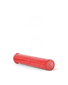 116mm Child Resistant King Size Biodegradable Pop Top Opaque Red Plastic Open Cone Pre-Roll Tubes 1000/Box - 5