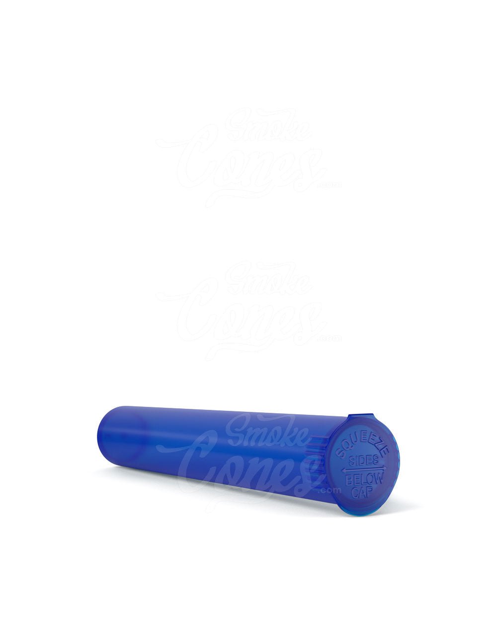 116mm Blue Translucent Child Resistant Pop Top Pre-Roll Tubes 1000/Box - 3