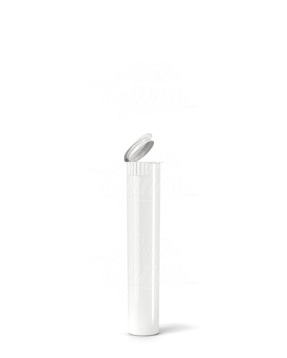 70mm Child Resistant King Size Opaque Pop Top White Plastic Pre-Roll Tubes 1000/Box
