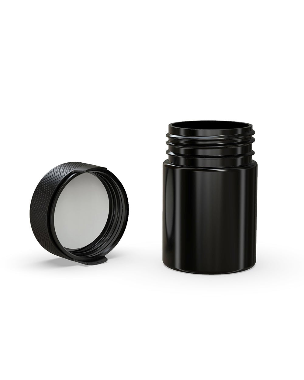 4oz Chubby Gorilla Black Child Resistant Opaque Plastic Aviator Container w/ Black Cap 400/Box - 4