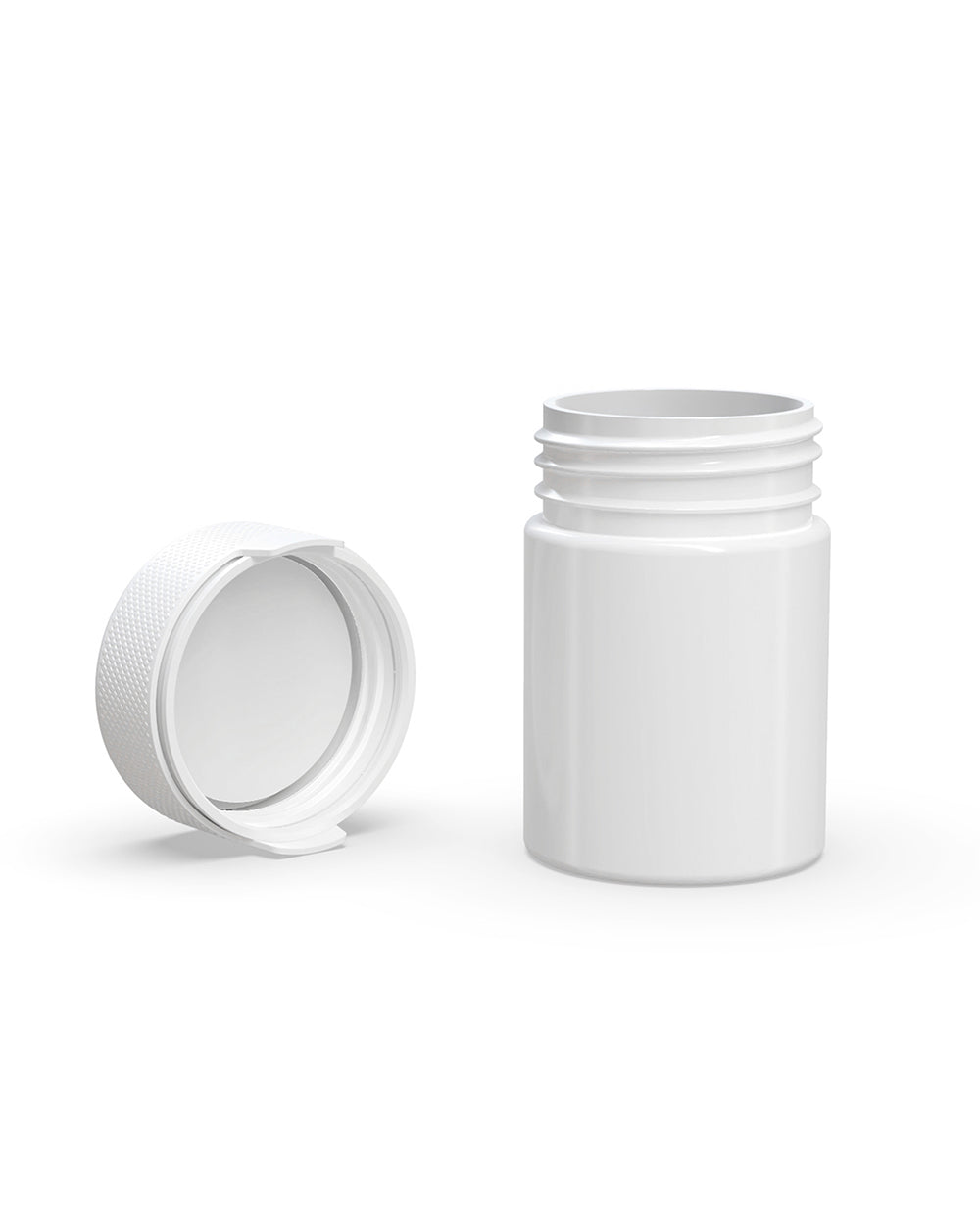 4oz Chubby Gorilla White Child Resistant Plastic Aviator Container w/ White Cap 400/Box - 4