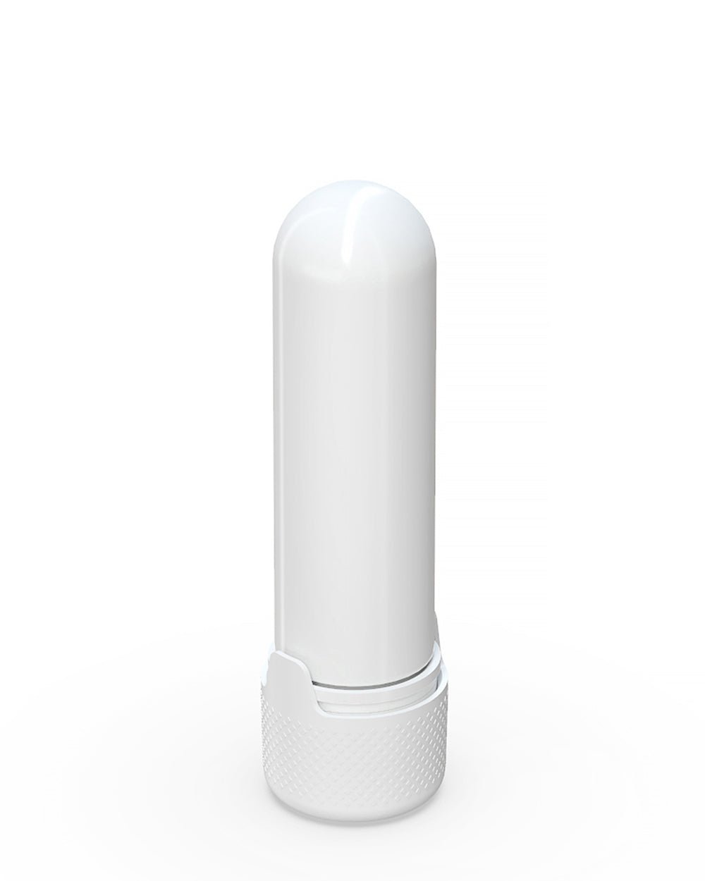 65mm Chubby Gorilla Child Resistant Push Down & Turn White Cartridge Container w/ White Cap 500/Box - 3