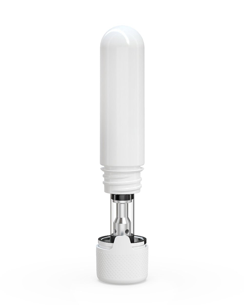 65mm Chubby Gorilla Child Resistant Push Down & Turn White Cartridge Container w/ White Cap 500/Box - 5