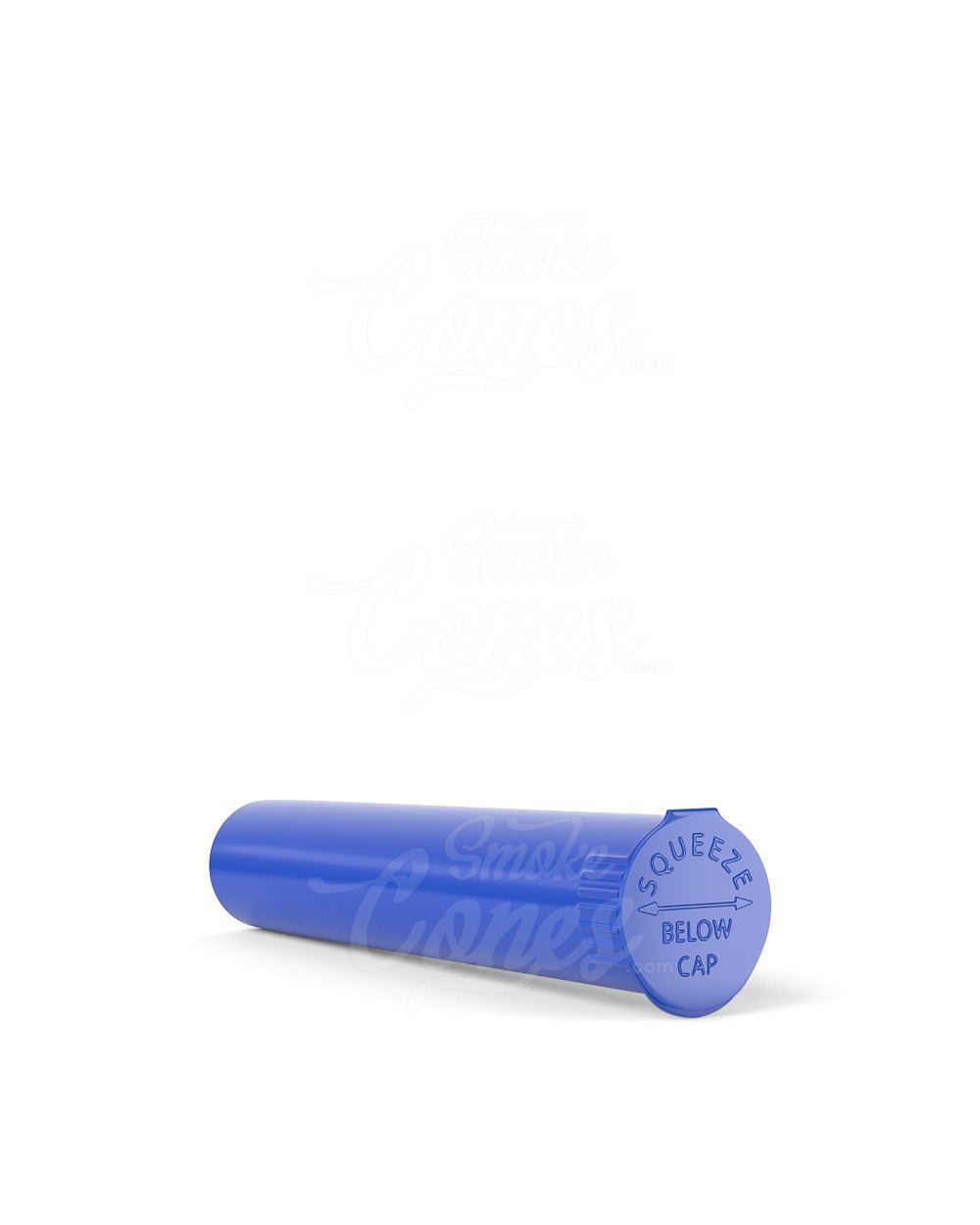 95mm Child Resistant Pop Top Opaque Blue Plastic Pre-Roll Tubes 1000/Box - 4