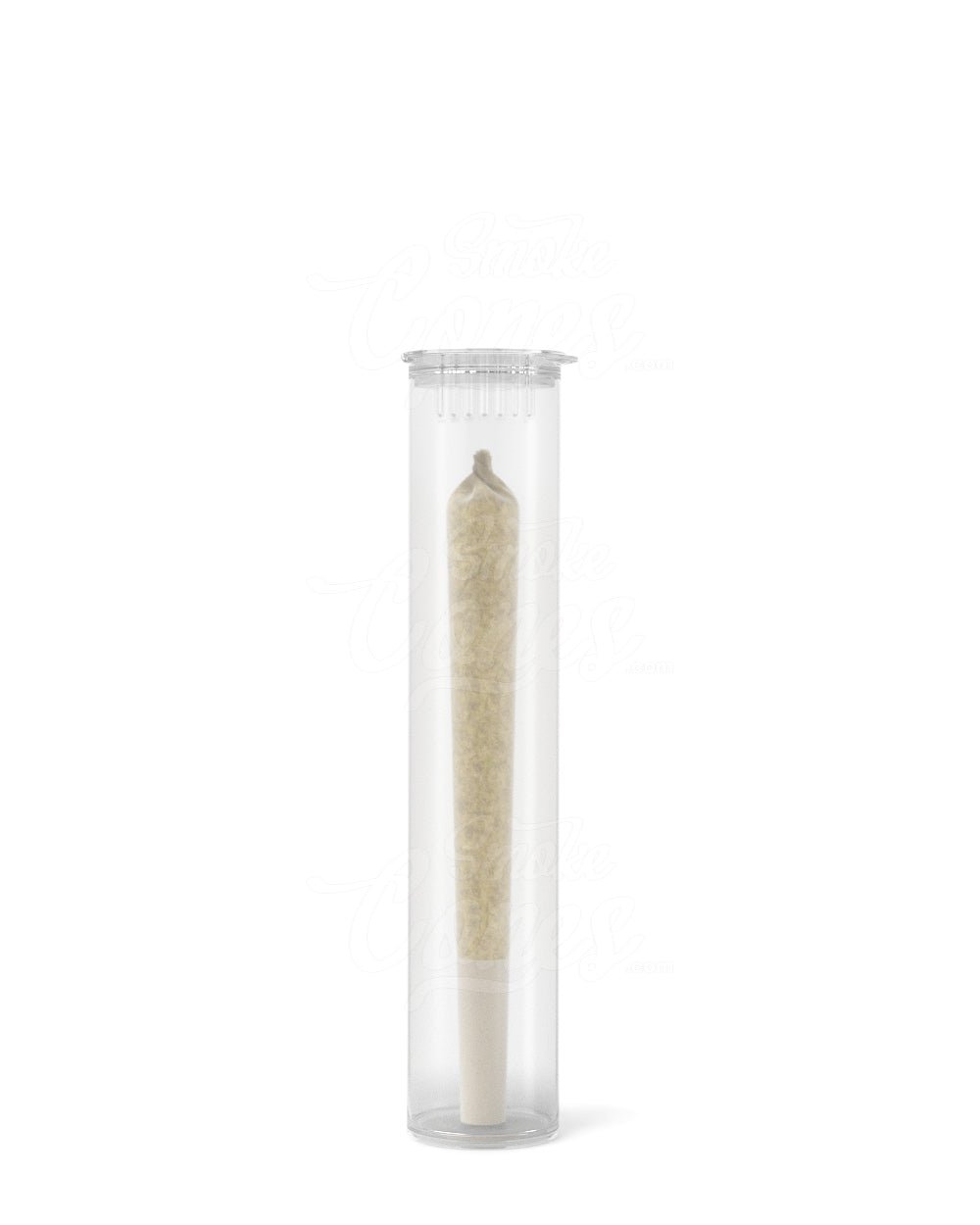 95mm Clear Child Resistant 100% Biodegradable Pop Top Plastic Pre - Roll Tubes 1000/Box - 3