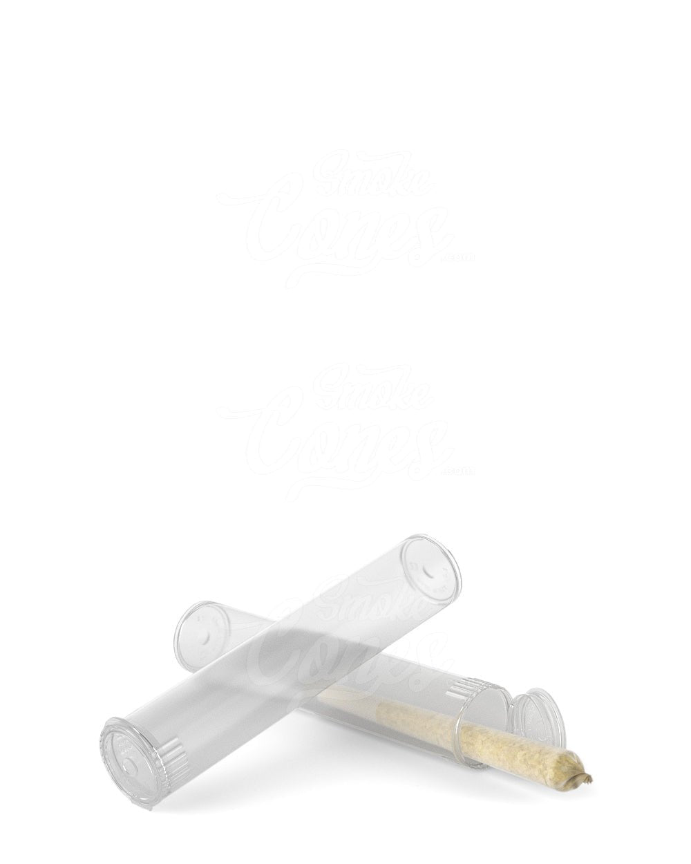 95mm Clear Child Resistant 100% Biodegradable Pop Top Plastic Pre - Roll Tubes 1000/Box - 9