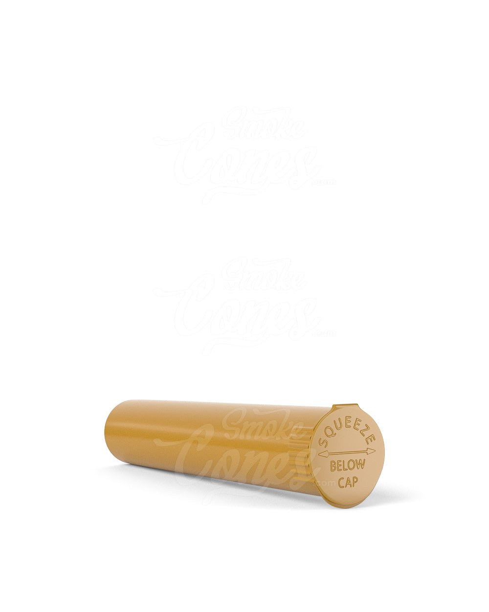 95mm Child Resistant Pop Top Opaque Gold Plastic Pre-Roll Tubes 1000/Box - 4