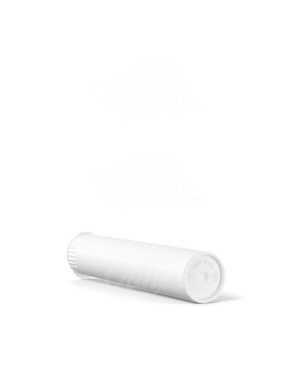 95mm Child Resistant Biodegradable Pop Top Opaque White Plastic Pre-Roll Tubes 1000/Box