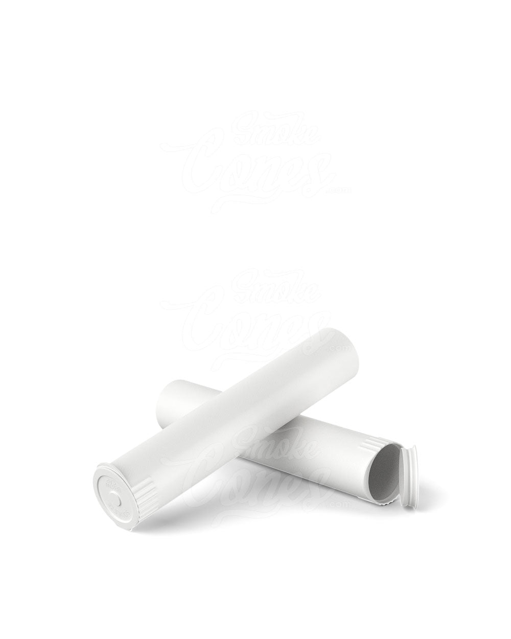 95mm Child Resistant Biodegradable Pop Top Opaque White Plastic Pre-Roll Tubes 1000/Box