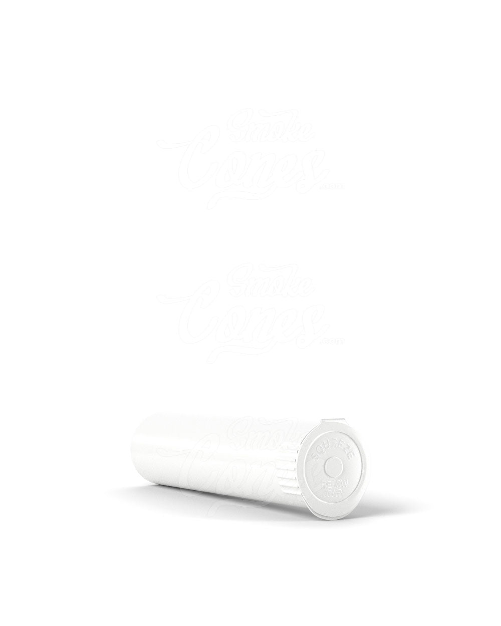 78mm Child Resistant Pop Top Opaque White Plastic (Open) Pre-Roll Tubes 1200/Box