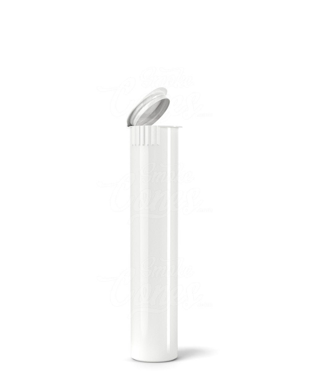 90mm Child Resistant Pop Top White Plastic Pre-Roll PCR Tubes 1000/Box