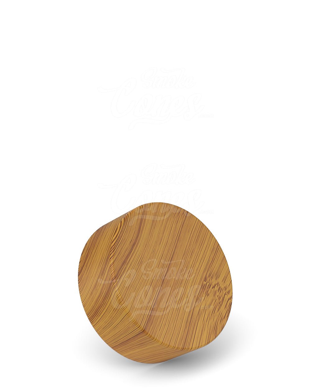 38mm Smooth Push and Turn Child Resistant Plastic Caps With Foam Liner - Bamboo Wood - 320/Box - 3