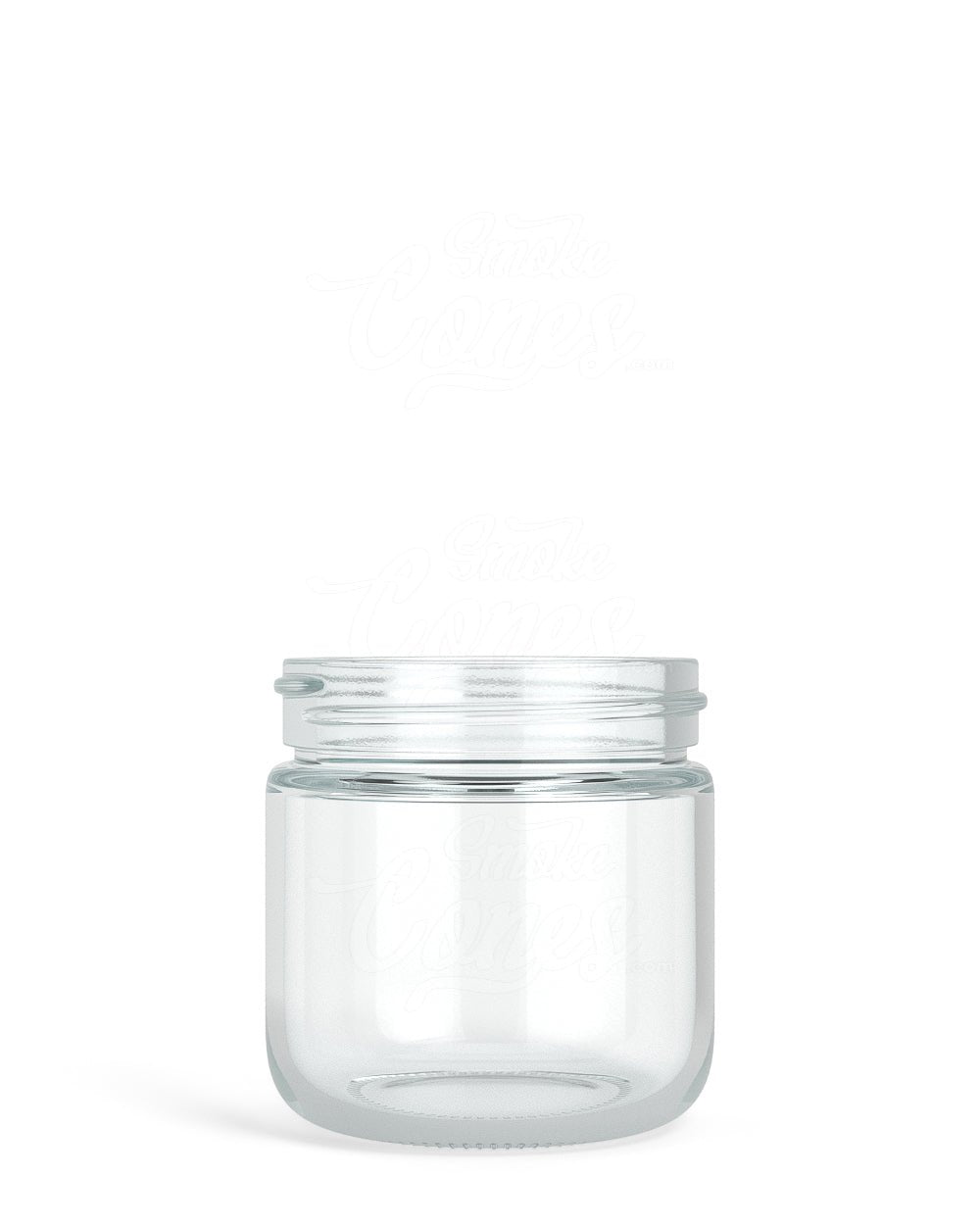 53mm Rounded Base Clear 2oz Glass Jar 32/Box - 2