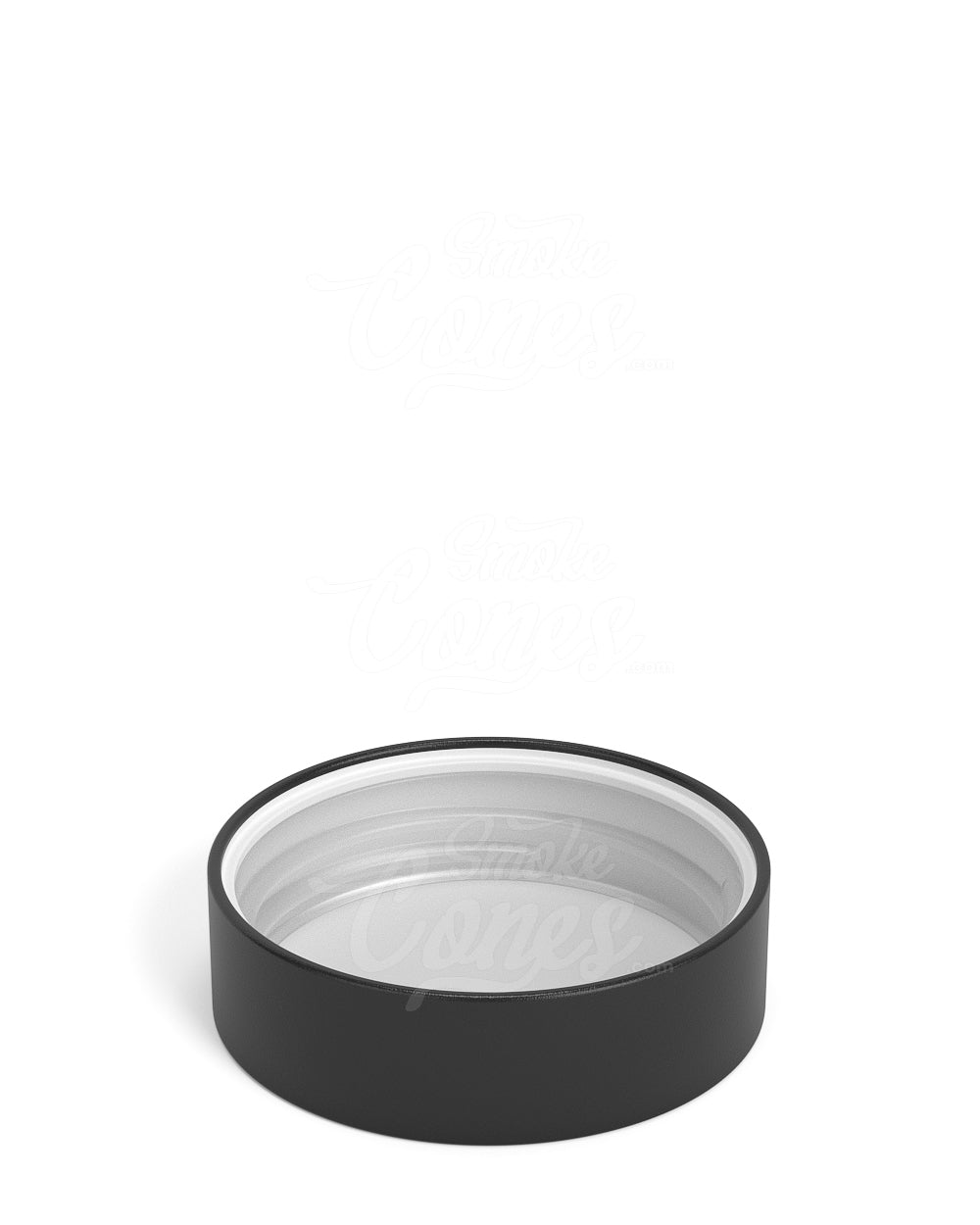 53mm Push and Turn Child Resistant Plastic PCR Caps With Foam Liner - Matte Black - 120/Box