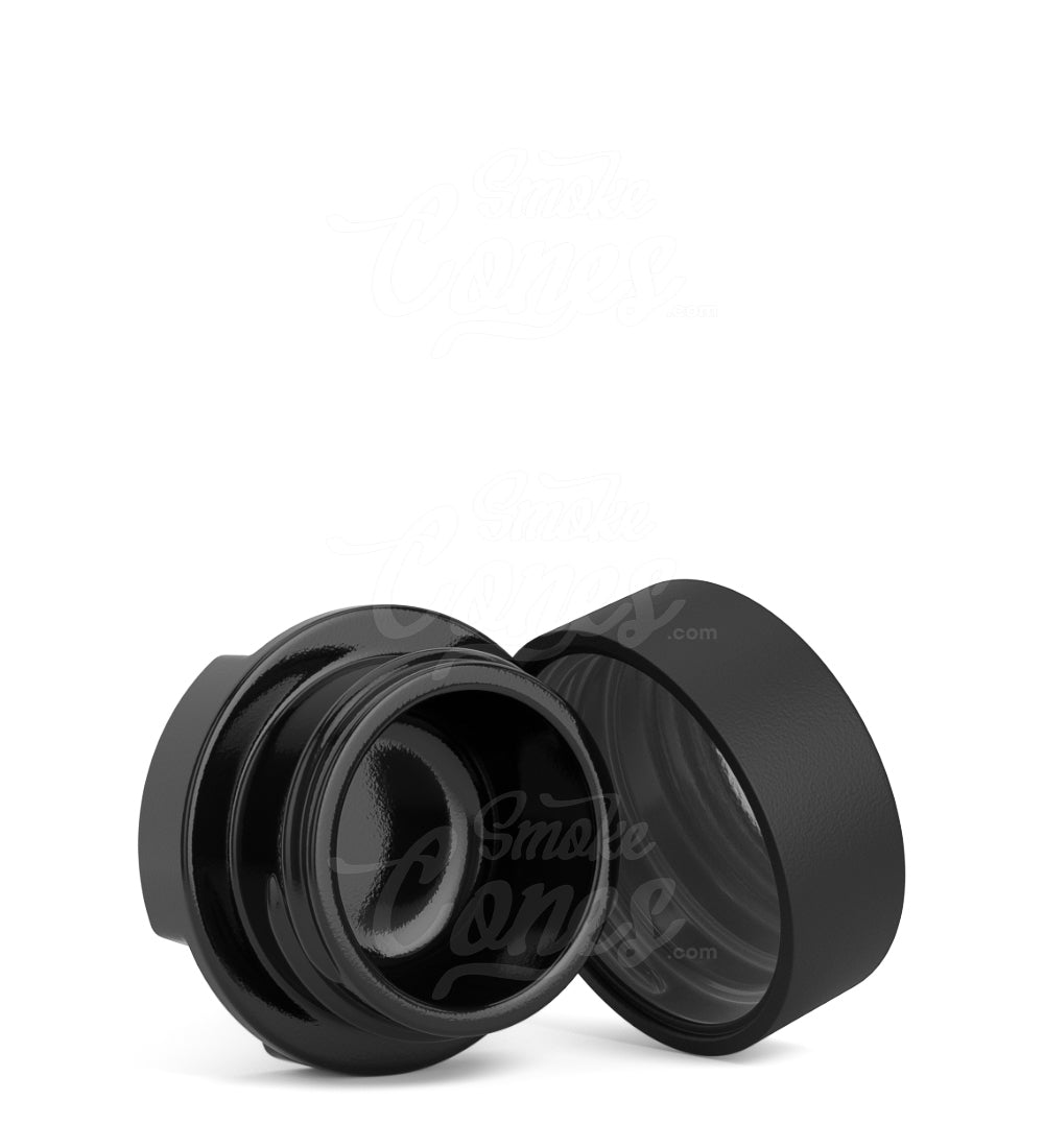 28mm Grow Pack Supply Child Resistant Black 9ml Glass Concentrate Jar and Matte Black Cap 320/Box