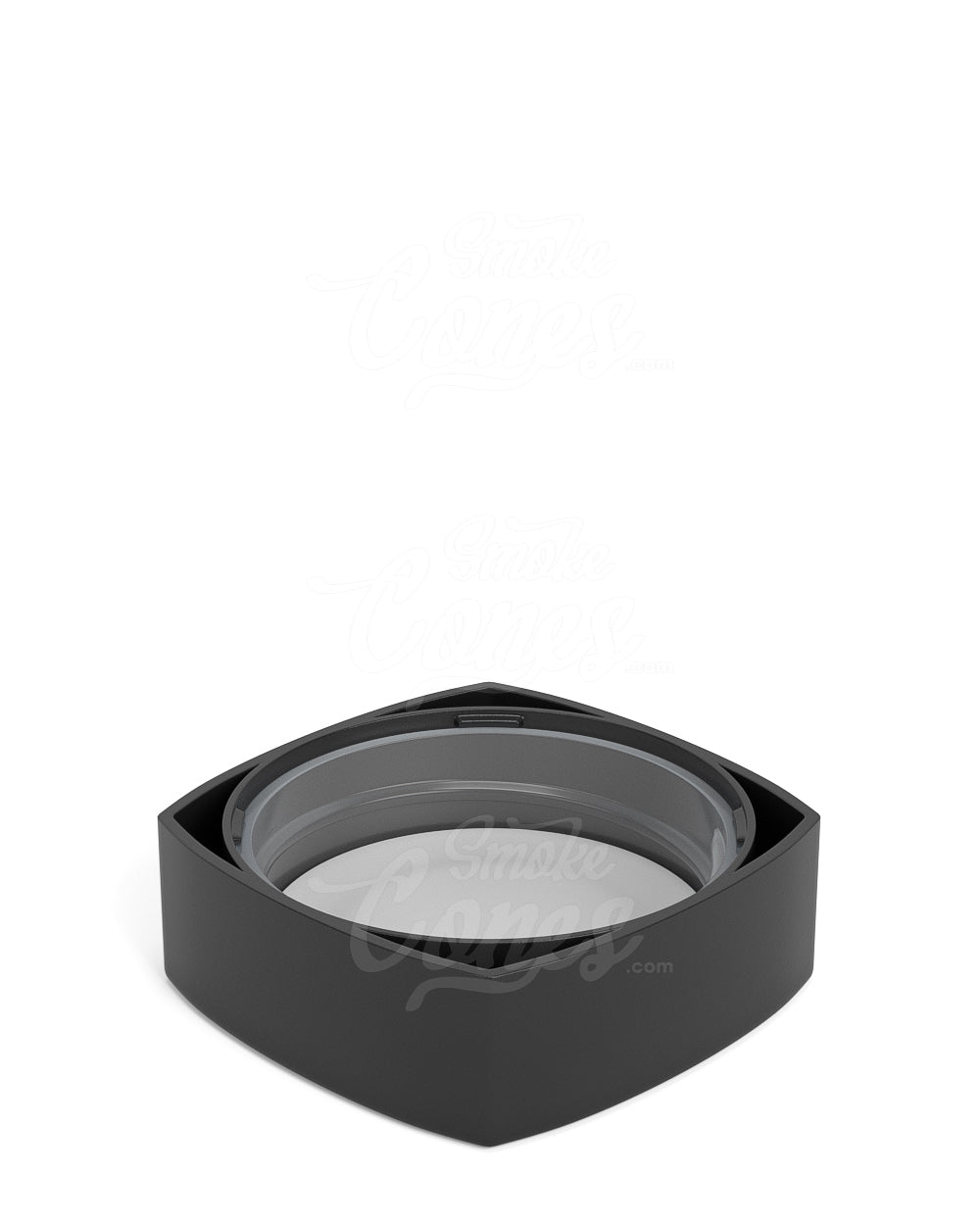 38mm Smooth Push and Turn Child Resistant Plastic Pillow PCR Caps With Teflon Liner - Matte Black - 240/Box
