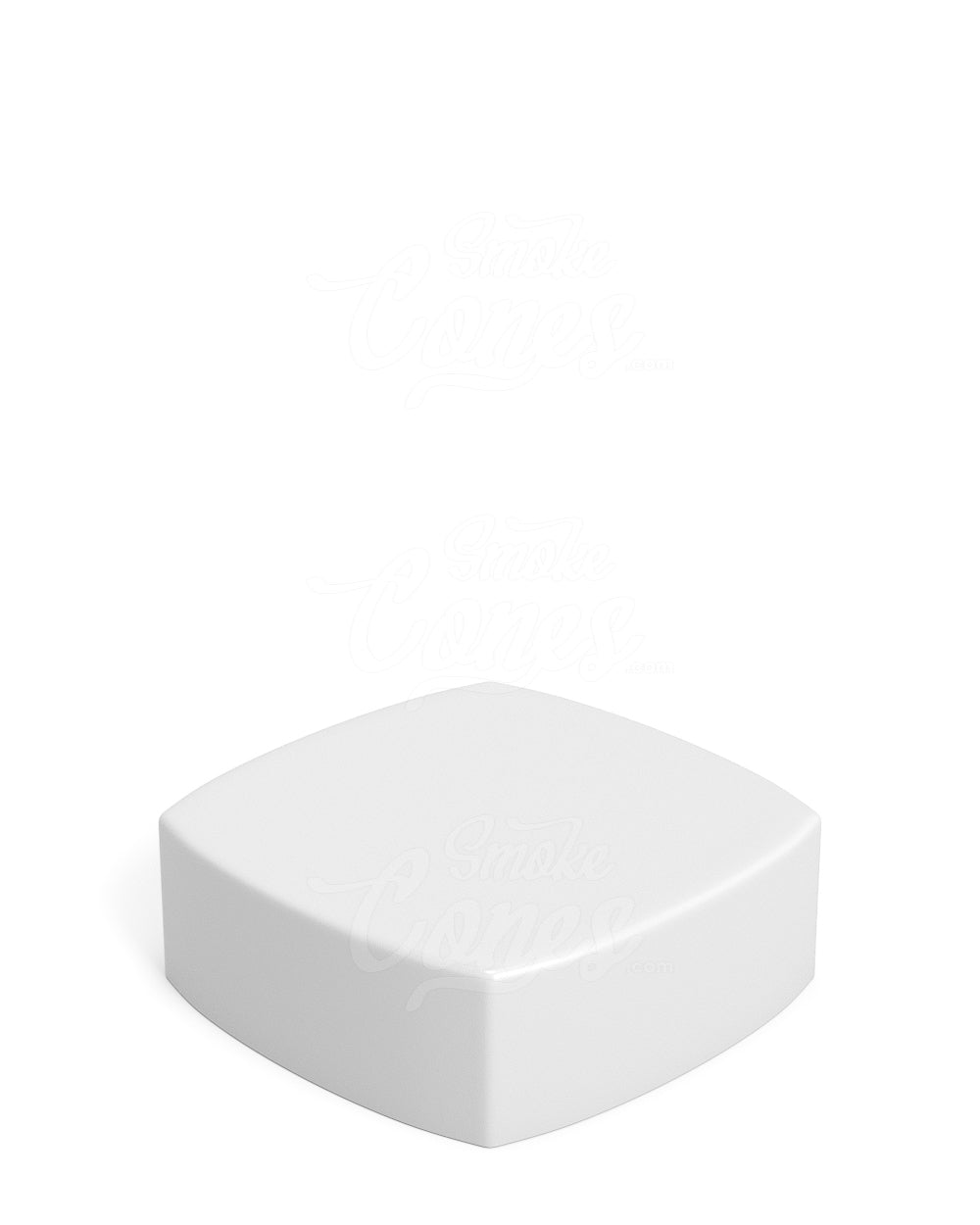 38mm Smooth Push and Turn Child Resistant Plastic Pillow PCR Caps With Teflon Liner - Matte White - 240/Box