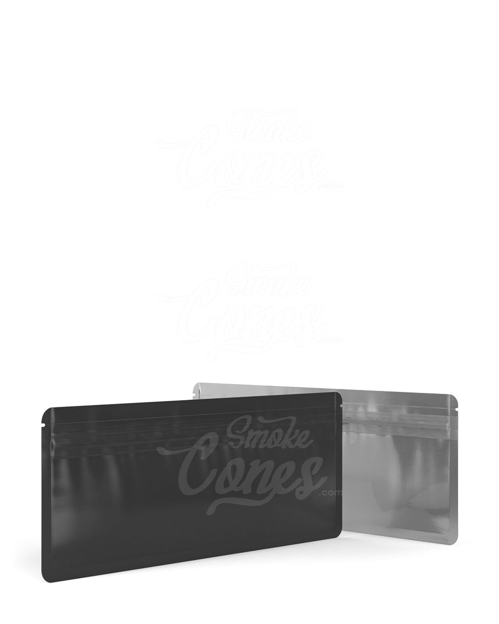 Matte - Black 7" x 2.7" Mylar Tamper Evident Tear Notch PCR Bags For Pre - Roll/Syringe (2 grams) 1000/Box - 3