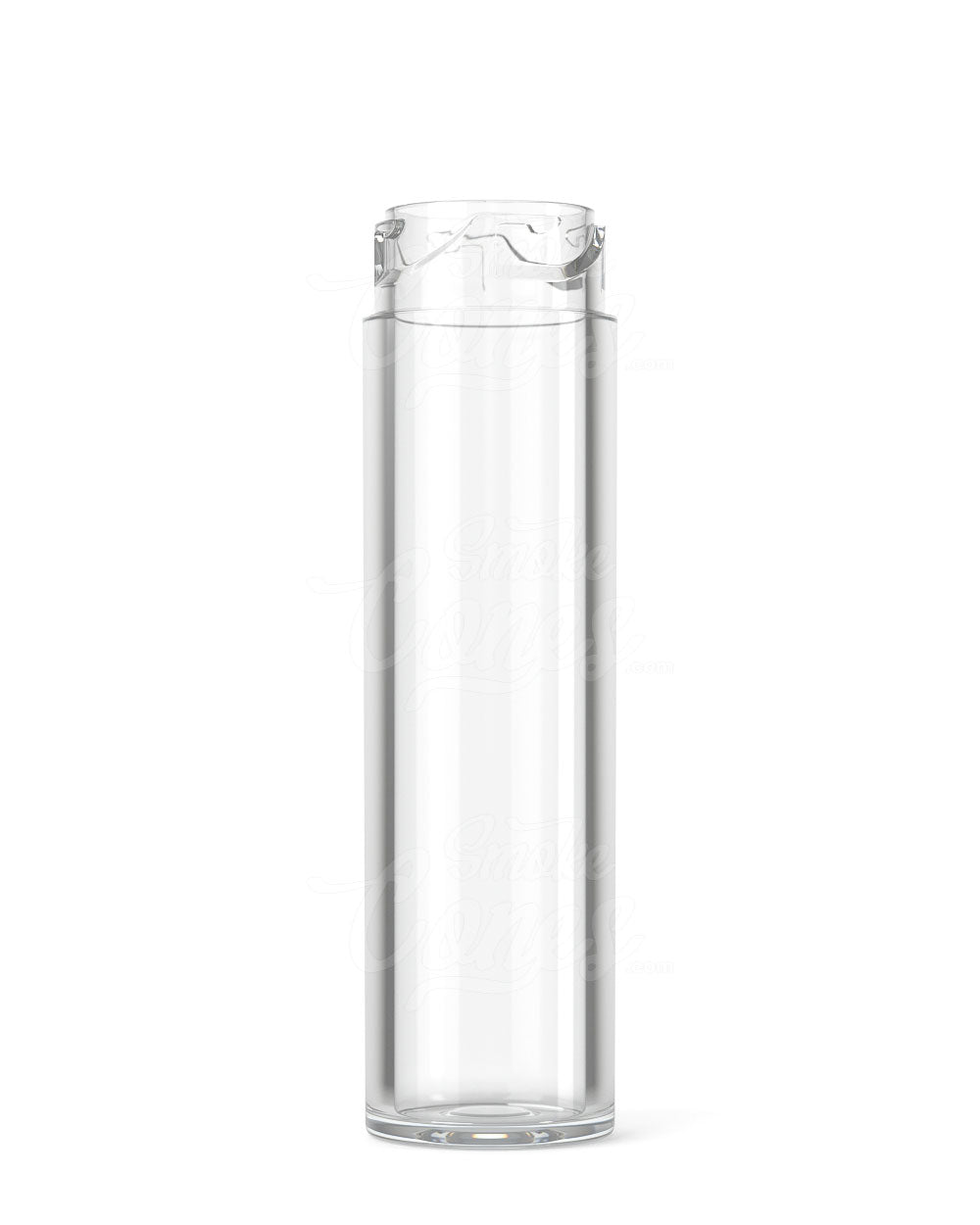 Child Resistant Push & Turn Clear Vape Cartridge Tube With Black Cap 500/Box