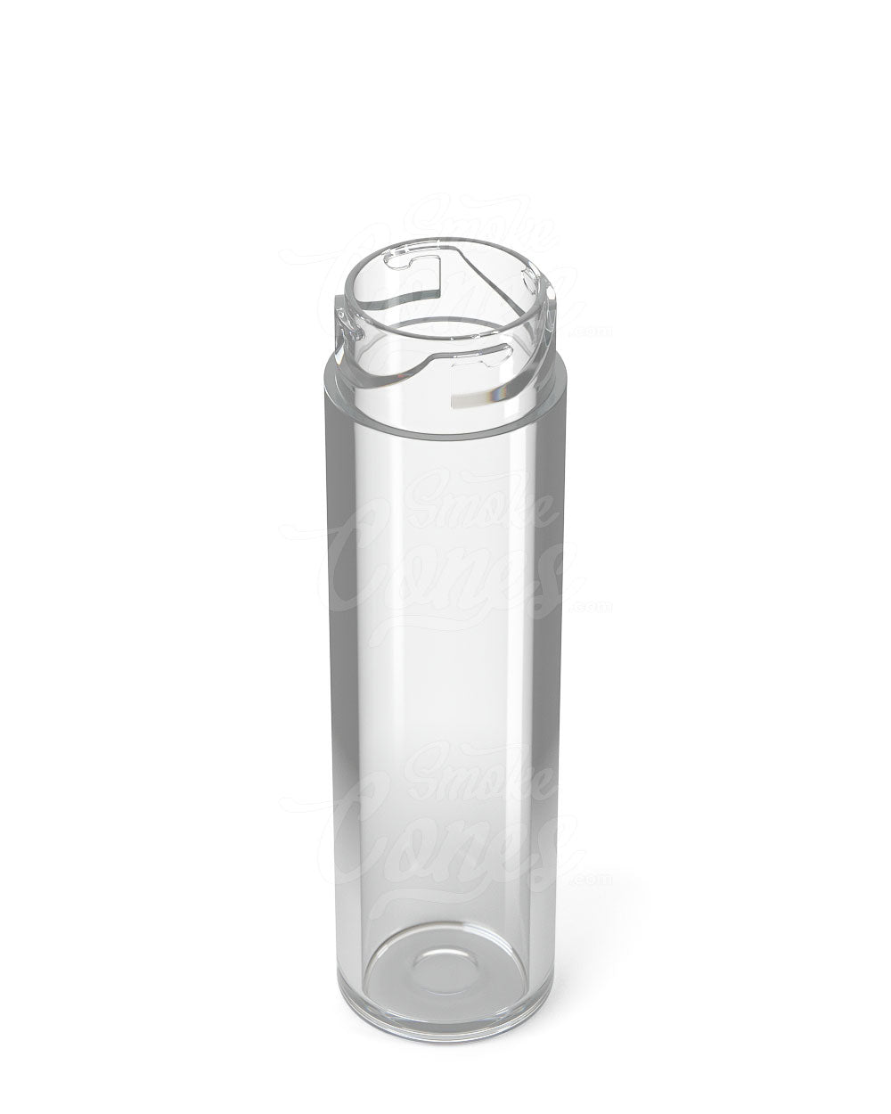 Child Resistant Push & Turn Clear Vape Cartridge Tube With Black Cap 500/Box