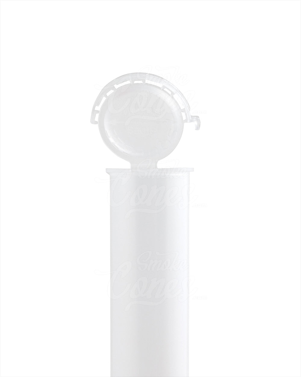 Child Resistant & Tamper Evident | Pop Top Plastic Pre-Roll Tubes (Open) | 116mm - Clear - 1000 Count