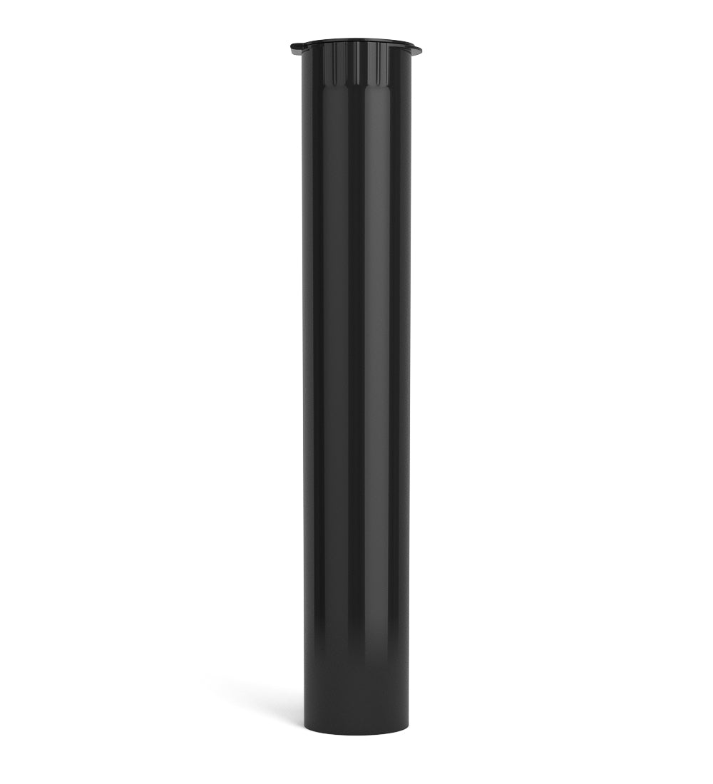 116mm Child Resistant King Size Pop Top Opaque Plastic Black USA Pre-Roll Tubes 1000/Count
