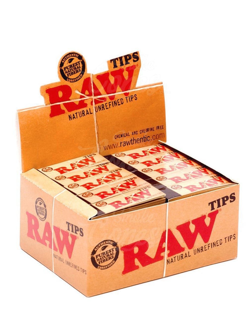 RAW Natural Rolling Paper Tips 50/Box - 1