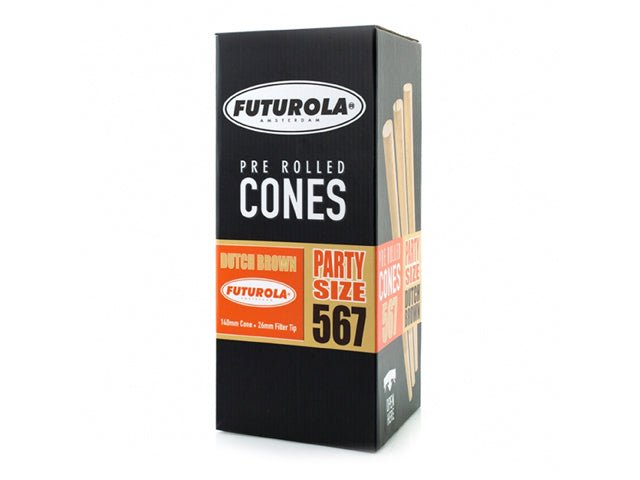 Futurola 140mm Party Size Pre Rolled Paper Cones 567/Box - 1