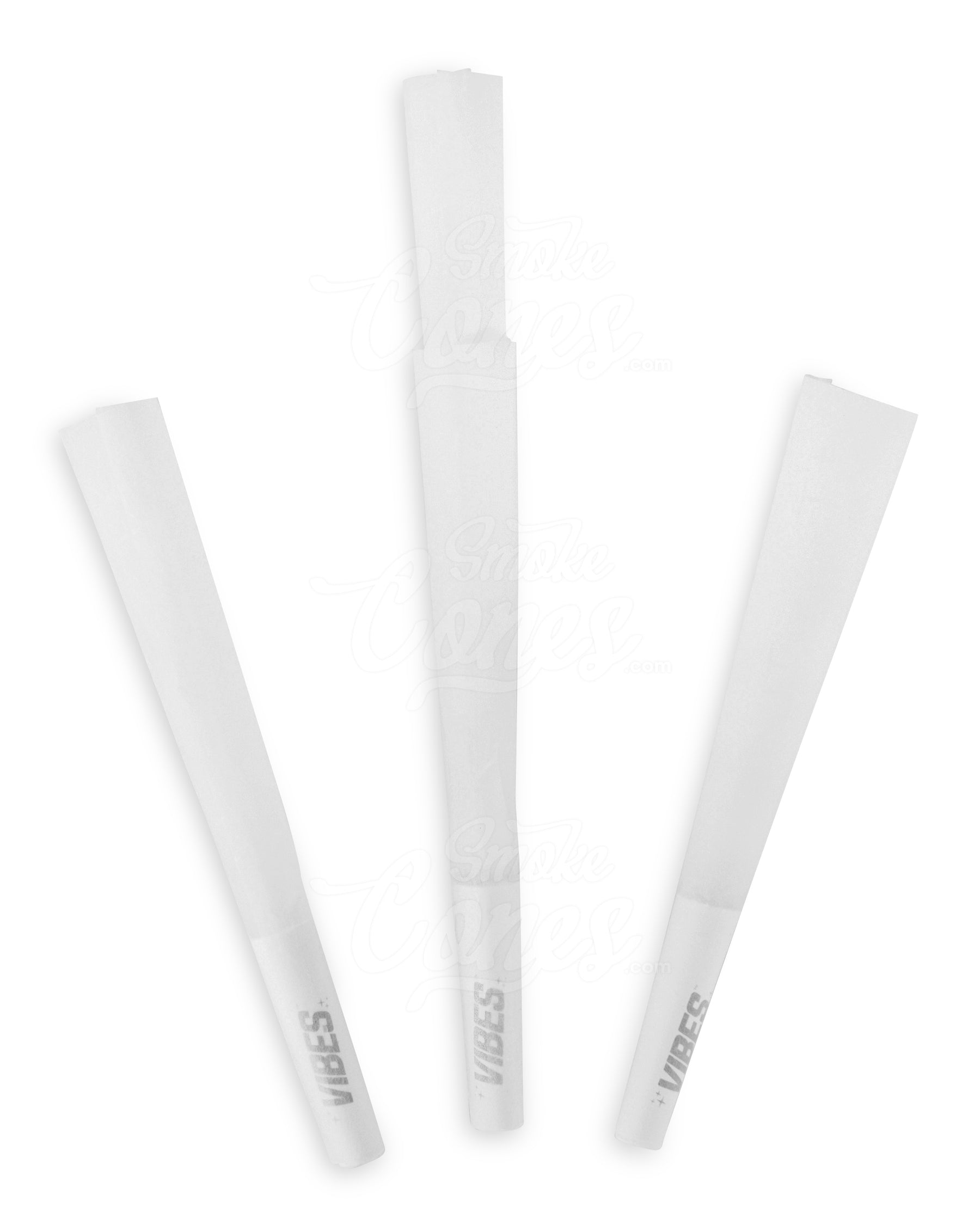 Vibes 84mm 1 1/4 Sized Pre Rolled Rice Paper Cones 30/Box - 3