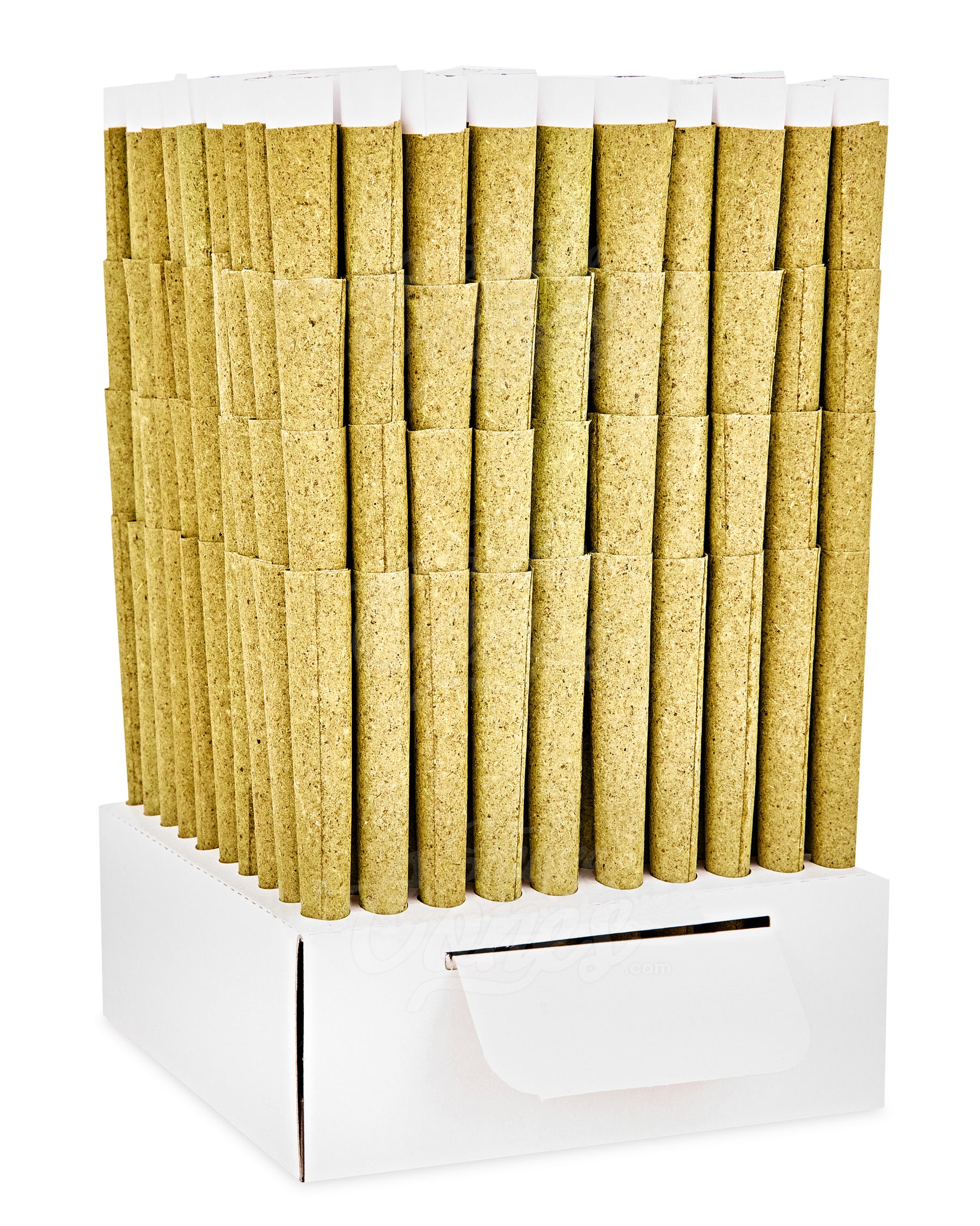 Cones + Supply 84mm 1 1/4 Sized Pre Rolled Organic Hemp Paper Cones 900/Box