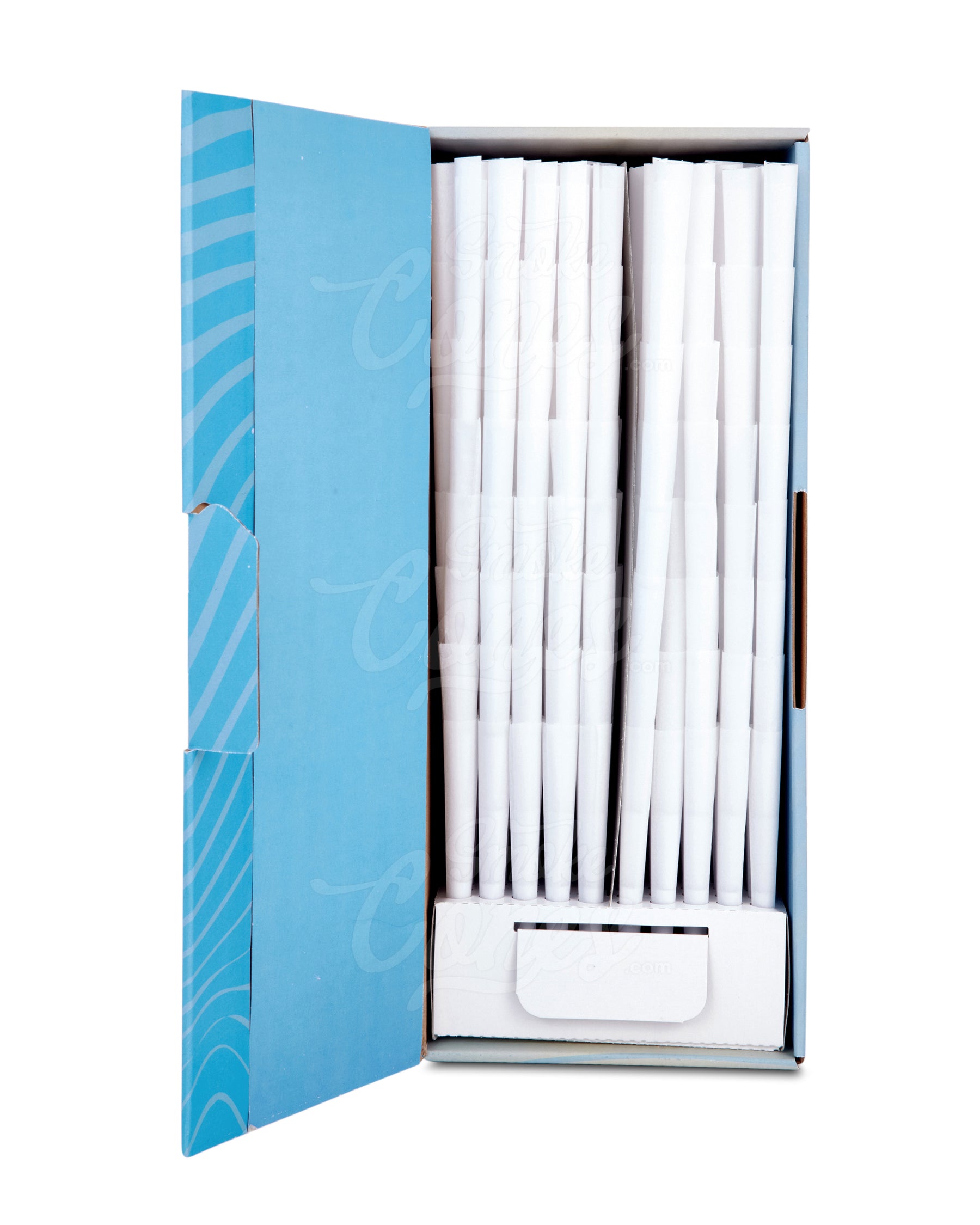 Cones + Supply 109mm King Sized Pre Rolled Classic White Paper Cones 800/Box