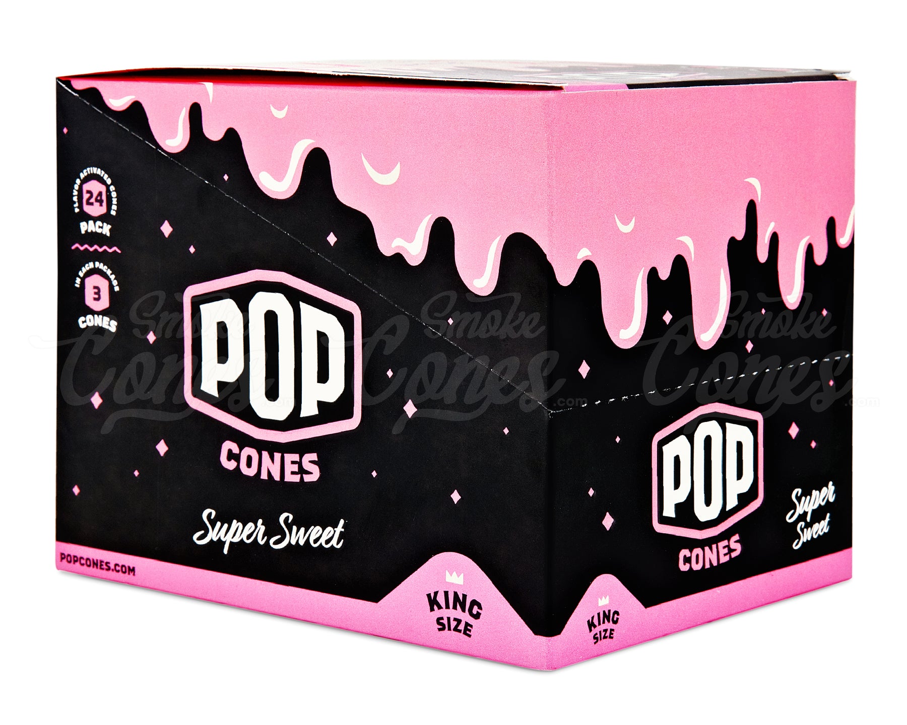 Pop Cones Super Sweet 109mm King Sized Pre Rolled Cones 24/Box