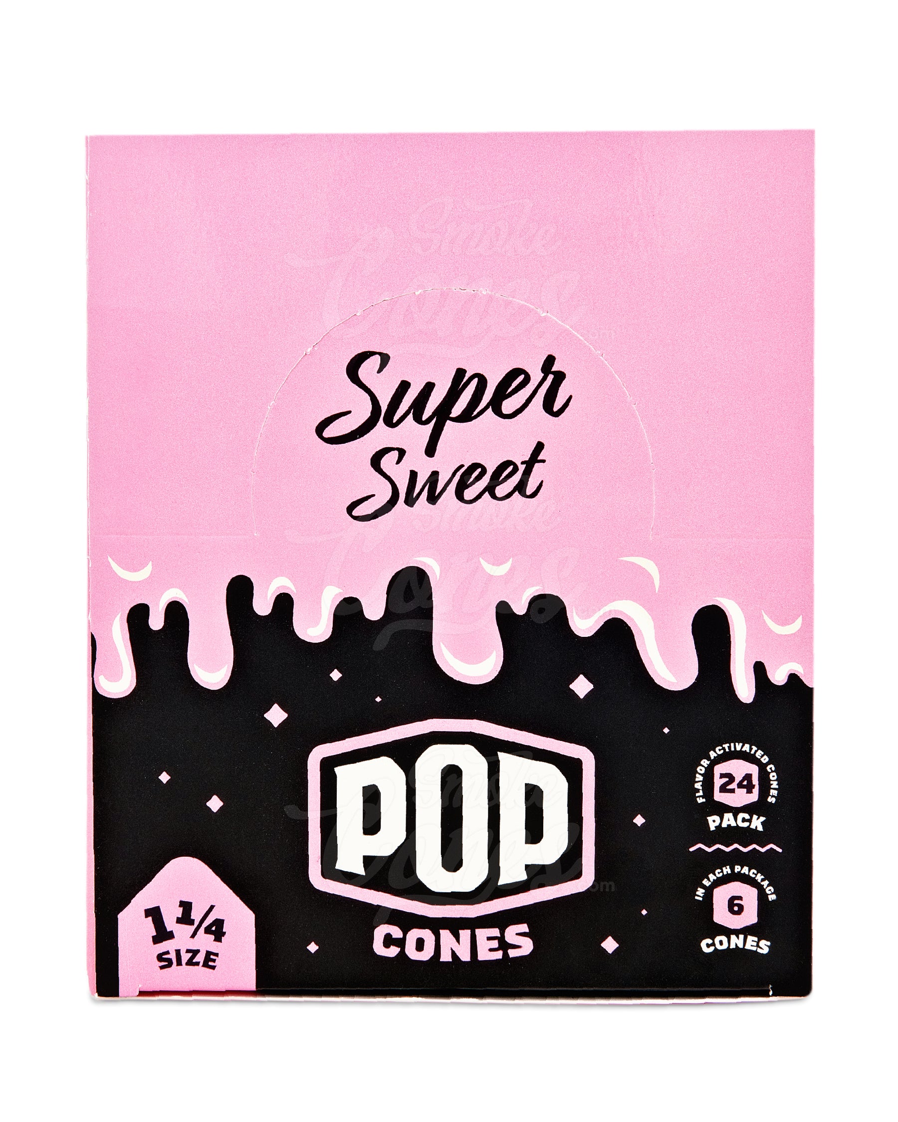 Pop Cones Super Sweet 84mm 1 1/4 Sized Pre Rolled Cones 24/Box