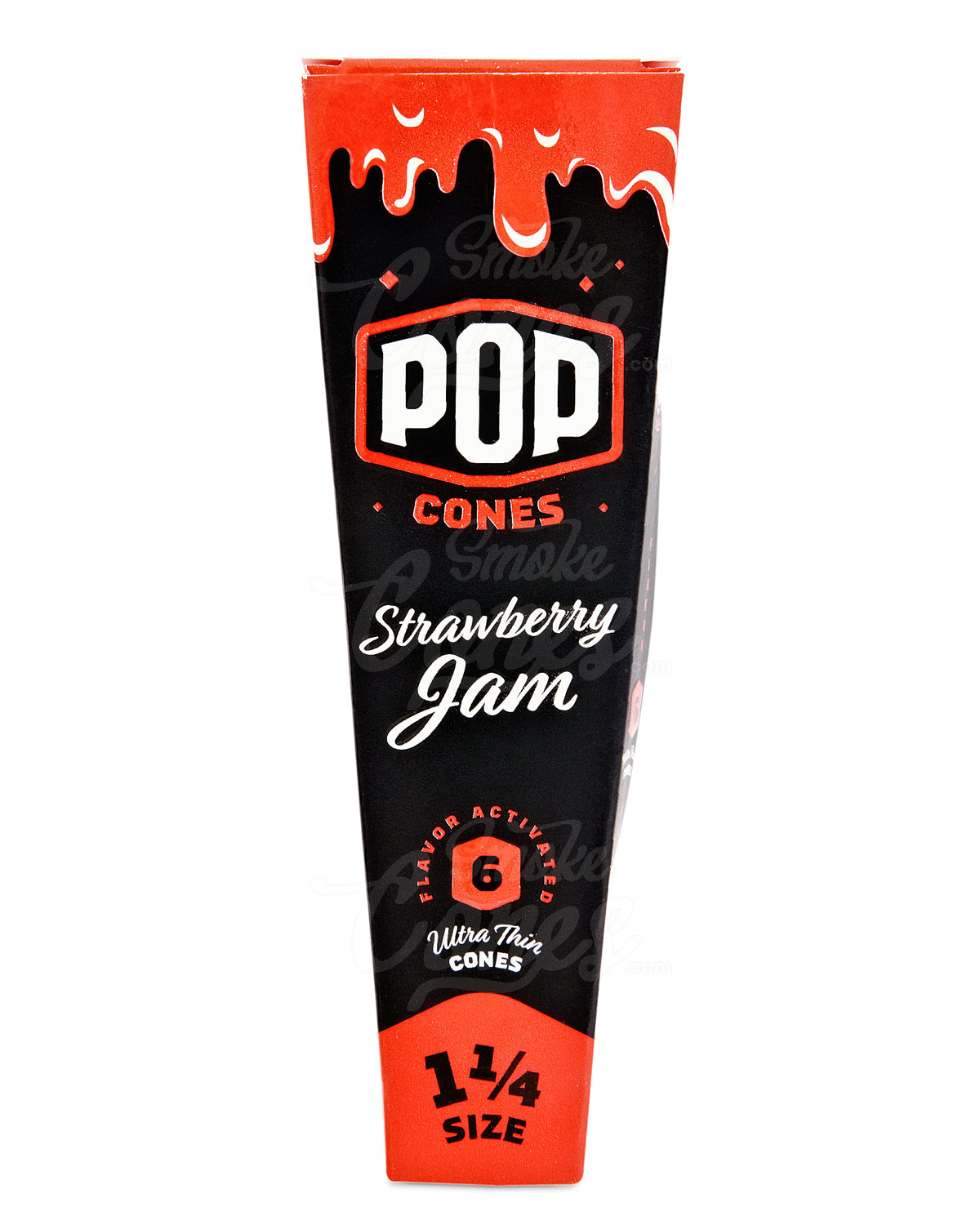 Pop Cones Strawberry Jam 84mm 1 1/4 Sized Pre Rolled Cones 24/Box