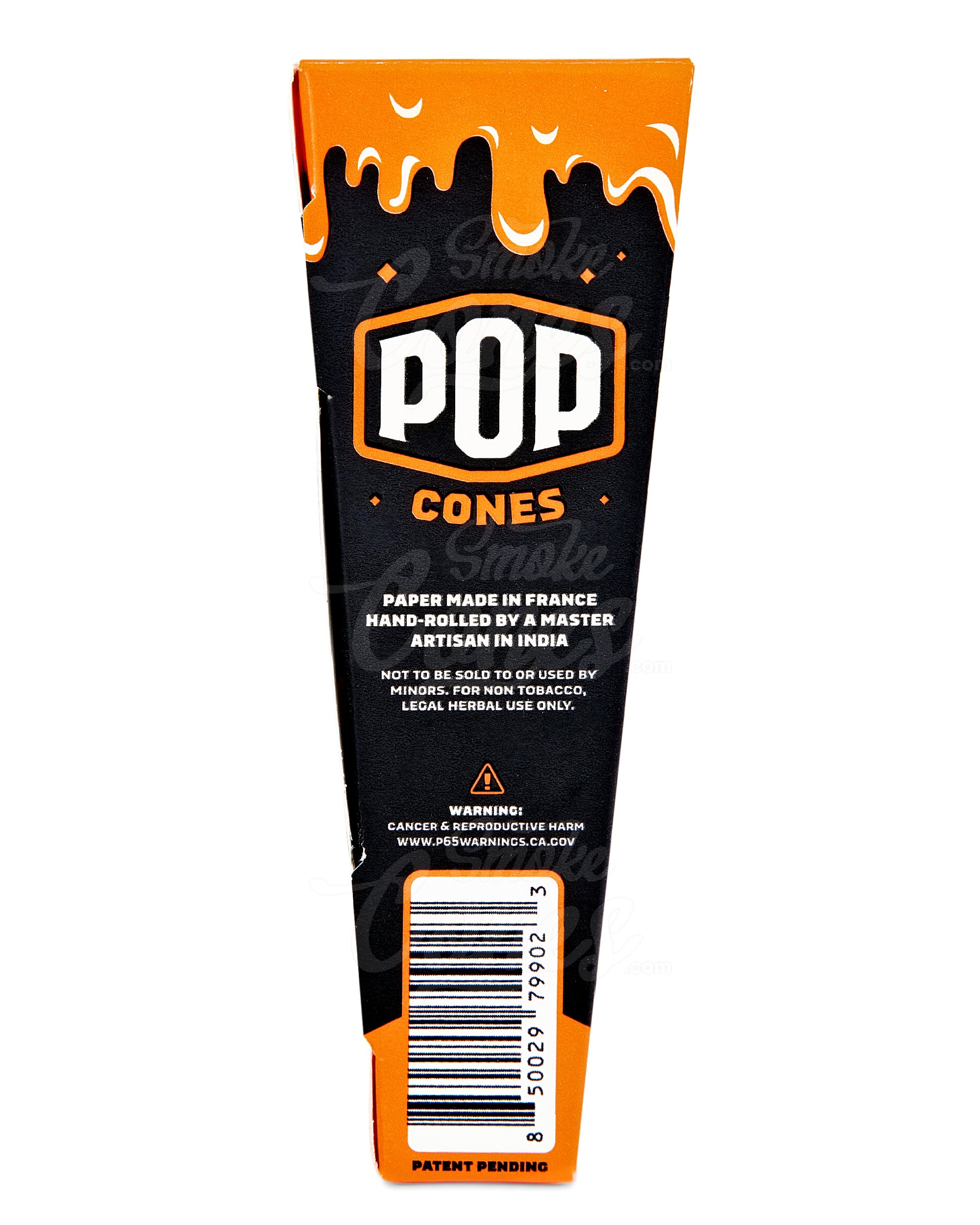 Pop Cones Tropical Mango 84mm 1 1/4 Sized Pre Rolled Cones 24/Box