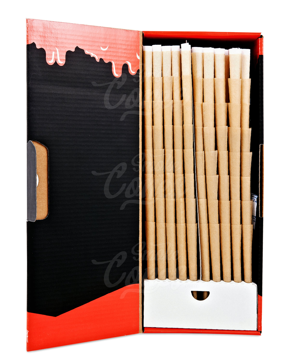 Pop Cones Strawberry Jam 109mm King Sized Unbleached Pre Rolled Cones 400/Box